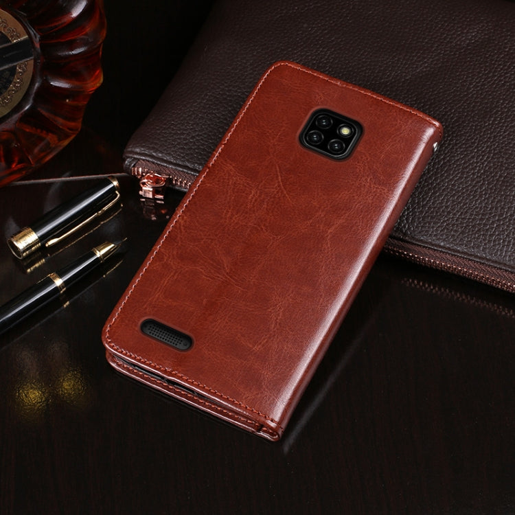 For Ulefone Note 7 idewei Crazy Horse Texture Horizontal Flip Leather Case with Holder & Card Slots & Wallet(Rose Red) by idewei