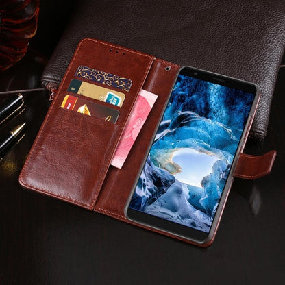 For Ulefone S1 idewei Crazy Horse Texture Horizontal Flip Leather Case with Holder & Card Slots & Wallet(Dark Blue) by idewei