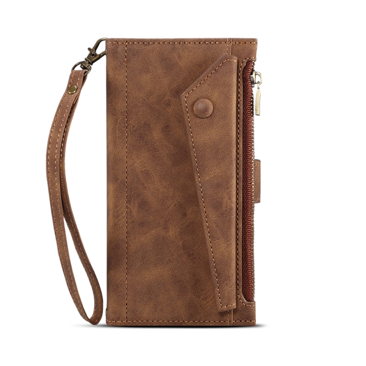 For Samsung Galaxy A54 5G ESEBLE Retro Frosted RFID Flip Leather Phone Case(Brown) - Galaxy Phone Cases by ESEBLE | Online Shopping UK | buy2fix