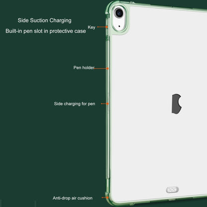 For iPad 2025 / 2022 3-fold Shockproof Smart Leather Tablet Case(Green) - iPad 2025 / 2022 Cases by buy2fix | Online Shopping UK | buy2fix