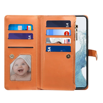 For Samsung Galaxy A54 5G ESEBLE Star Series Lanyard Zipper Wallet RFID Leather Case(Brown) - Galaxy Phone Cases by ESEBLE | Online Shopping UK | buy2fix