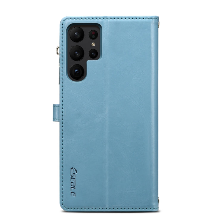 For Samsung Galaxy A54 5G ESEBLE Star Series Lanyard Zipper Wallet RFID Leather Case(Blue) - Galaxy Phone Cases by ESEBLE | Online Shopping UK | buy2fix