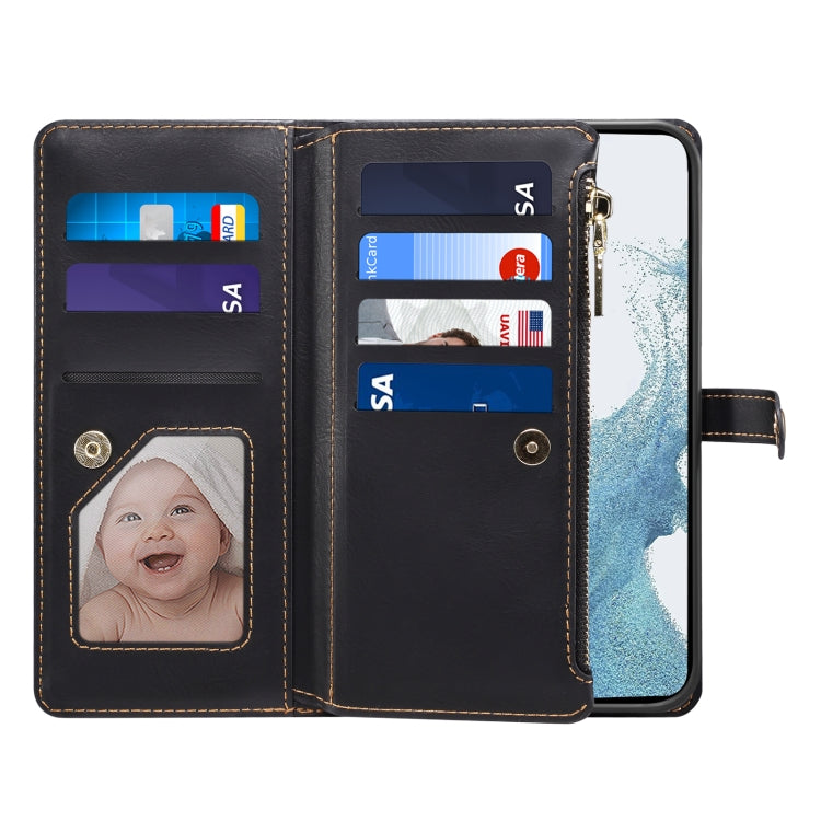 For Samsung Galaxy A54 5G ESEBLE Star Series Lanyard Zipper Wallet RFID Leather Case(Black) - Galaxy Phone Cases by ESEBLE | Online Shopping UK | buy2fix