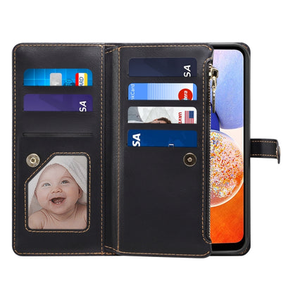 For Samsung Galaxy A14 5G ESEBLE Star Series Lanyard Zipper Wallet RFID Leather Case(Black) - Galaxy Phone Cases by ESEBLE | Online Shopping UK | buy2fix