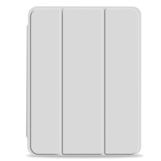 For iPad Pro 11 2022 / 2021 / 2020 3-fold Shockproof Smart Leather Tablet Case(Grey) - iPad Pro 11 (2022/2021) Cases by buy2fix | Online Shopping UK | buy2fix