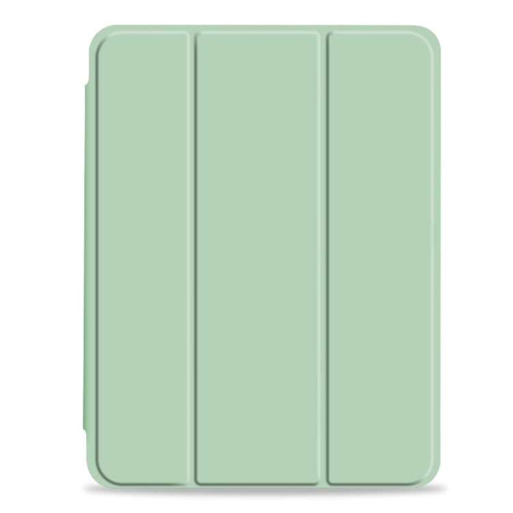 For iPad Pro 12.9 2022 / 2021 / 2020 3-fold Shockproof Smart Leather Tablet Case(Green) - iPad Pro 12.9 (2020) Cases by buy2fix | Online Shopping UK | buy2fix