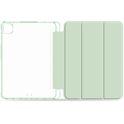 For iPad Pro 12.9 2022 / 2021 / 2020 3-fold Shockproof Smart Leather Tablet Case(Green) - iPad Pro 12.9 (2020) Cases by buy2fix | Online Shopping UK | buy2fix