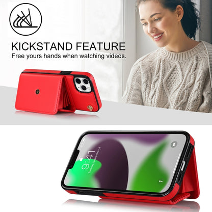 For iPhone 11 Pro RFID Card Slot Phone Case with Long Lanyard(Red) - iPhone 11 Pro Cases by buy2fix | Online Shopping UK | buy2fix