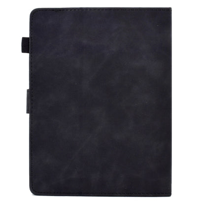 For 10 inch Tablets Peony Butterfly Embossed Leather Tablet Case(Black) - 10 - 11 inch by buy2fix | Online Shopping UK | buy2fix