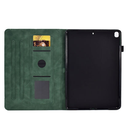 For Samsung Galaxy Tab A7 10.4 2020 T500 Peony Butterfly Embossed Leather Smart Tablet Case(Green) - Other Galaxy Tab PC by buy2fix | Online Shopping UK | buy2fix