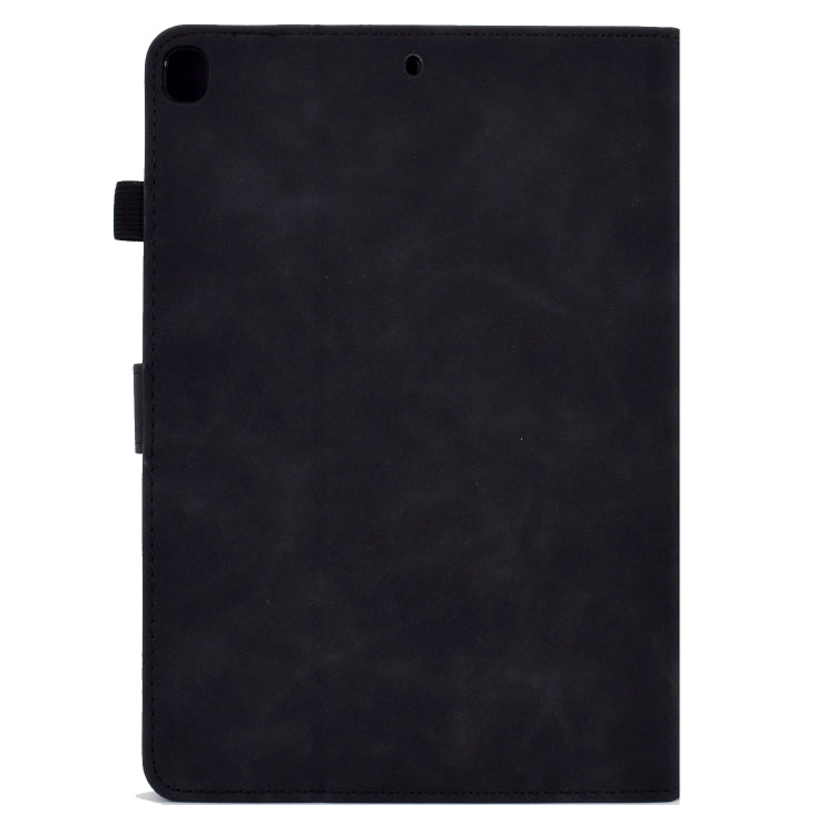 For Samsung Galaxy Tab A7 10.4 2020 T500 Peony Butterfly Embossed Leather Smart Tablet Case(Black) - Other Galaxy Tab PC by buy2fix | Online Shopping UK | buy2fix