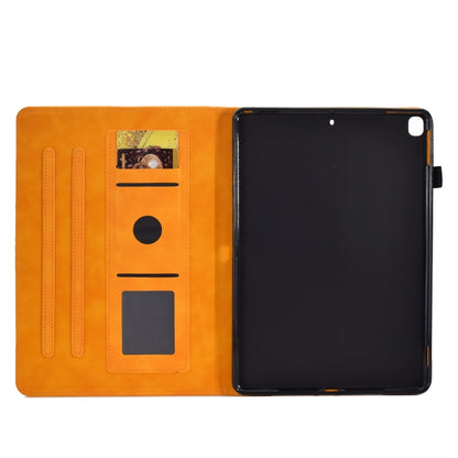 For Samsung Galaxy Tab A7 10.4 2020 T500 Peony Butterfly Embossed Leather Smart Tablet Case(Khaki) - Other Galaxy Tab PC by buy2fix | Online Shopping UK | buy2fix