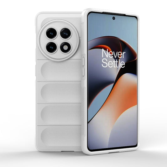For OnePlus ACE 5G Magic Shield TPU + Flannel Phone Case(White) - Ace 5 Cases by buy2fix | Online Shopping UK | buy2fix