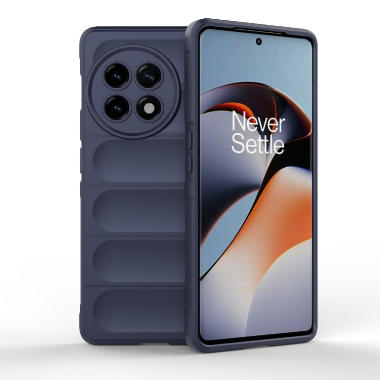 For OnePlus ACE 5G Magic Shield TPU + Flannel Phone Case(Dark Blue) - Ace 5 Cases by buy2fix | Online Shopping UK | buy2fix