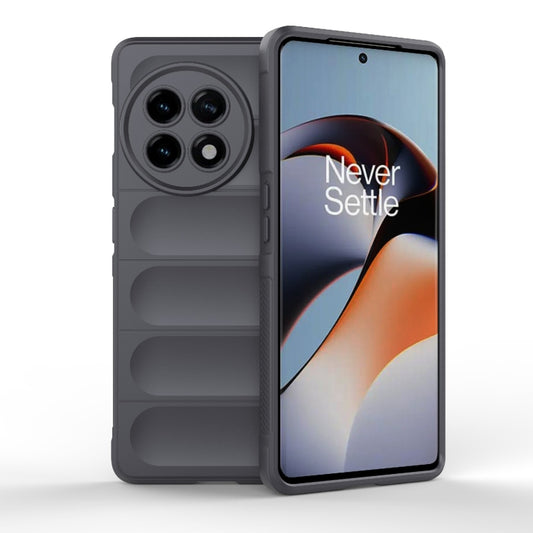 For OnePlus ACE 5G Magic Shield TPU + Flannel Phone Case(Dark Grey) - Ace 5 Cases by buy2fix | Online Shopping UK | buy2fix