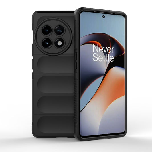 For OnePlus ACE 5G Magic Shield TPU + Flannel Phone Case(Black) - Ace 5 Cases by buy2fix | Online Shopping UK | buy2fix
