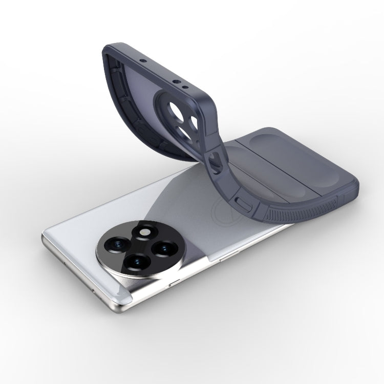 For OnePlus ACE 5G Magic Shield TPU + Flannel Phone Case(Grey) - Ace 5 Cases by buy2fix | Online Shopping UK | buy2fix