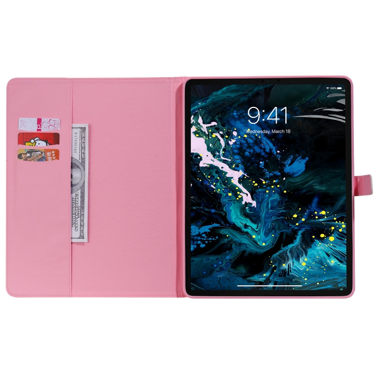 For iPad Pro 12.9 (2020) 3D Colored Drawing Horizontal Flip Leather Tablet Case with Holder & Card Slot & Wallet(Girl Under The Tree) - iPad Pro 12.9 (2020) Cases by buy2fix | Online Shopping UK | buy2fix