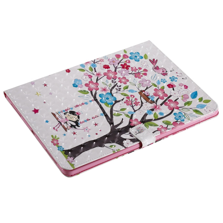 For iPad Pro 12.9 (2020) 3D Colored Drawing Horizontal Flip Leather Tablet Case with Holder & Card Slot & Wallet(Girl Under The Tree) - iPad Pro 12.9 (2020) Cases by buy2fix | Online Shopping UK | buy2fix