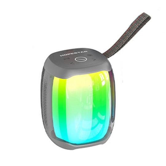 HOPESTAR P50 mini TWS Outdoor RGB Light IPX6 Waterproof Bluetooth Speaker(Grey)