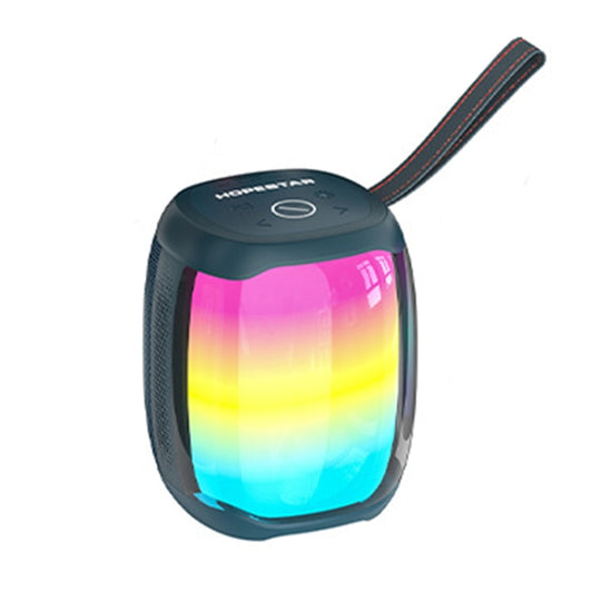 HOPESTAR P50 mini TWS Outdoor RGB Light IPX6 Waterproof Bluetooth Speaker(Blue)