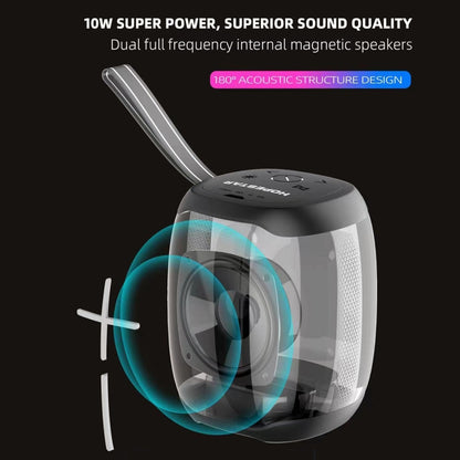 HOPESTAR P50 mini TWS Outdoor RGB Light IPX6Waterproof Bluetooth Speaker(Black) - Waterproof Speaker by HOPESTAR | Online Shopping UK | buy2fix
