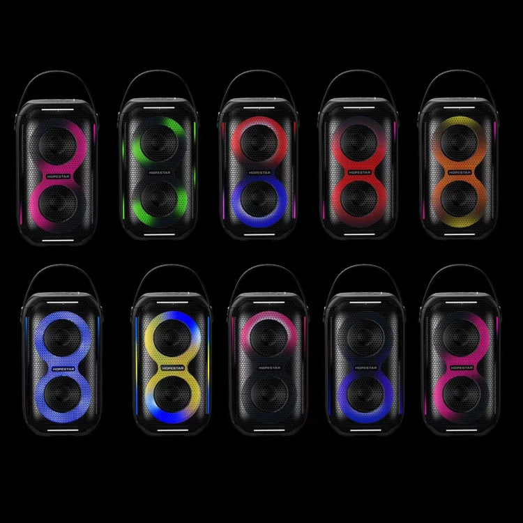 HOPESTAR Party200 mini Portable Tone Pulse RGB Light Bluetooth Speaker(Grey) - Waterproof Speaker by HOPESTAR | Online Shopping UK | buy2fix