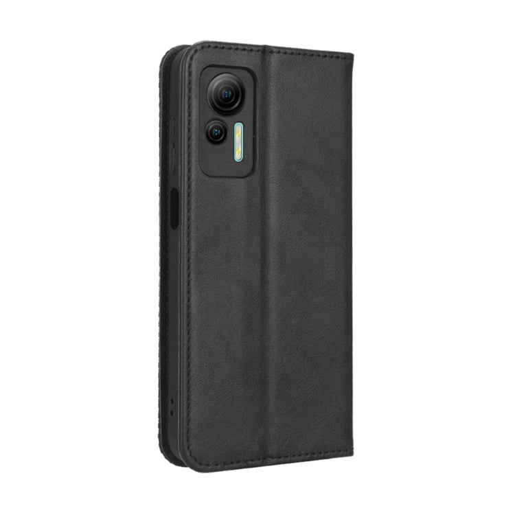 For Ulefone Note 14 Magnetic Buckle Retro Texture Leather Phone Case(Black) by buy2fix