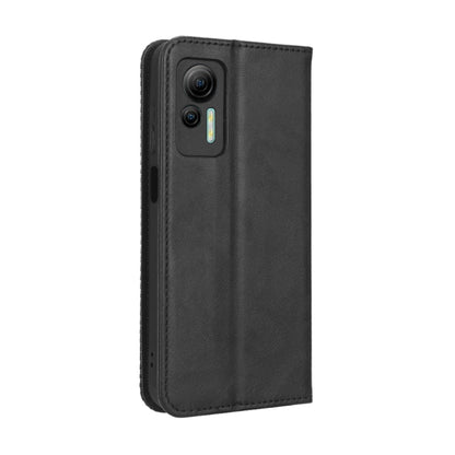 For Ulefone Note 14 Magnetic Buckle Retro Texture Leather Phone Case(Black) by buy2fix