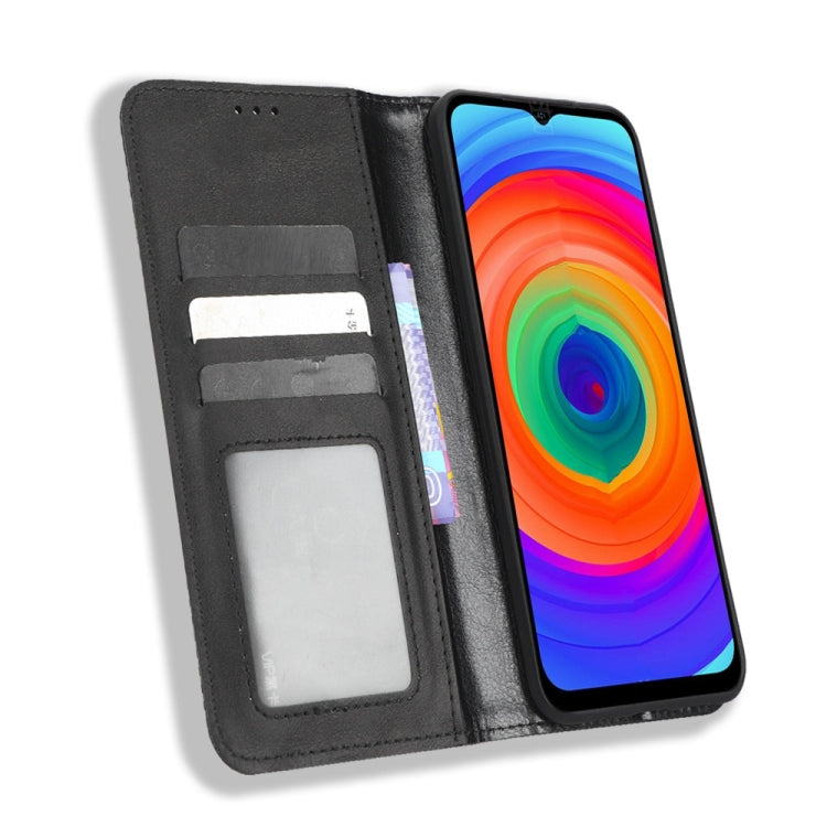 For Ulefone Note 14 Magnetic Buckle Retro Texture Leather Phone Case(Black) by buy2fix