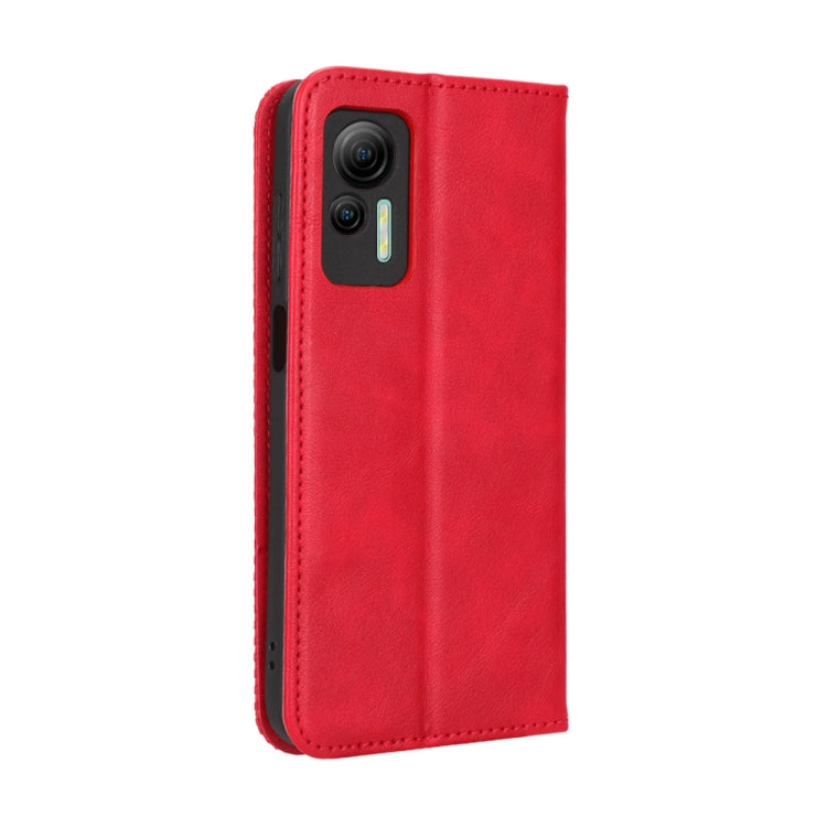 For Ulefone Note 14 Magnetic Buckle Retro Texture Leather Phone Case(Red) by buy2fix