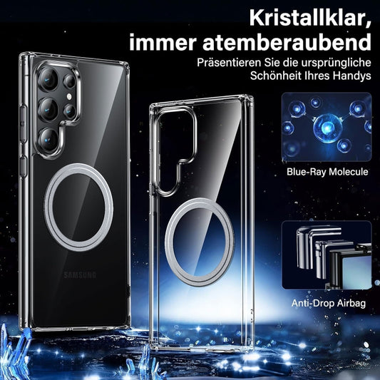 For Samsung Galaxy S23 Ultra 5G Transparent Frosted MagSafe Phone Case - Galaxy S23 Ultra 5G Cases by buy2fix | Online Shopping UK | buy2fix