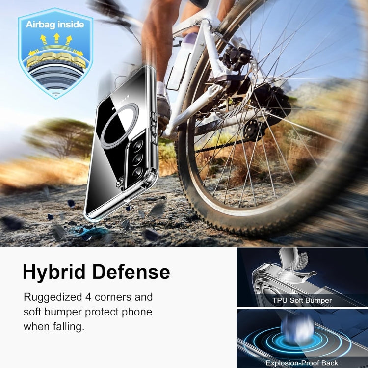 For Samsung Galaxy S21 FE 5G Transparent Frosted MagSafe Phone Case by buy2fix