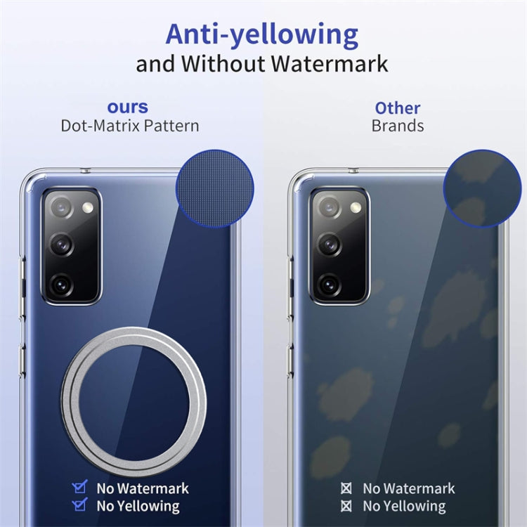 For Samsung Galaxy S20 FE Transparent Frosted MagSafe Phone Case by buy2fix