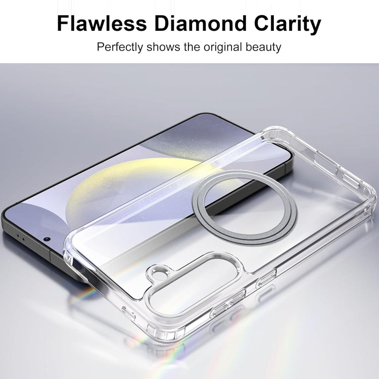 For Samsung Galaxy S25 5G Transparent Frosted MagSafe Phone Case by buy2fix