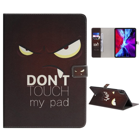 For iPad Pro 12.9 (2020) Colored Drawing Horizontal Flip Leather Tablet Case with Holder & Card Slot & Wallet(Eye) - iPad Pro 12.9 (2020) Cases by buy2fix | Online Shopping UK | buy2fix