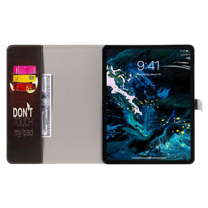 For iPad Pro 12.9 (2020) Colored Drawing Horizontal Flip Leather Tablet Case with Holder & Card Slot & Wallet(Eye) - iPad Pro 12.9 (2020) Cases by buy2fix | Online Shopping UK | buy2fix