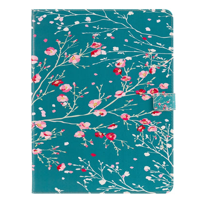 For iPad Pro 12.9 (2020) Colored Drawing Horizontal Flip Leather Tablet Case with Holder & Card Slot & Wallet(Apricot Blossom Tree) - iPad Pro 12.9 (2020) Cases by buy2fix | Online Shopping UK | buy2fix