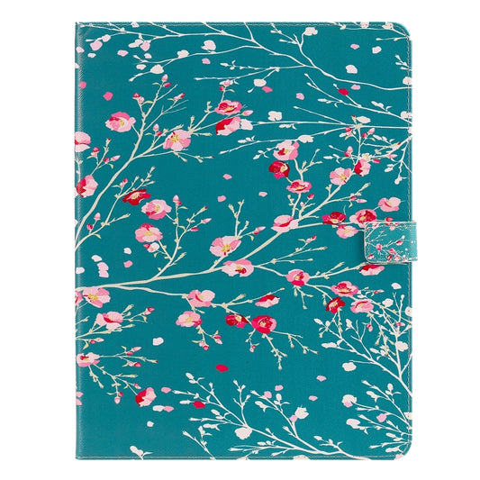 For iPad Pro 12.9 (2020) Colored Drawing Horizontal Flip Leather Tablet Case with Holder & Card Slot & Wallet(Apricot Blossom Tree) - iPad Pro 12.9 (2020) Cases by buy2fix | Online Shopping UK | buy2fix