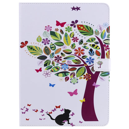 For iPad Pro 11 (2020) Colored Drawing Horizontal Flip Leather Tablet Case with Holder & Card Slot & Wallet(Cat and Tree) - iPad Pro 11 (2020) Cases by buy2fix | Online Shopping UK | buy2fix