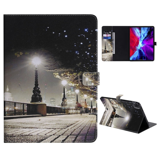 For iPad Pro 11 (2020) Colored Drawing Horizontal Flip Leather Tablet Case with Holder & Card Slot & Wallet(Cityscape) - iPad Pro 11 (2020) Cases by buy2fix | Online Shopping UK | buy2fix