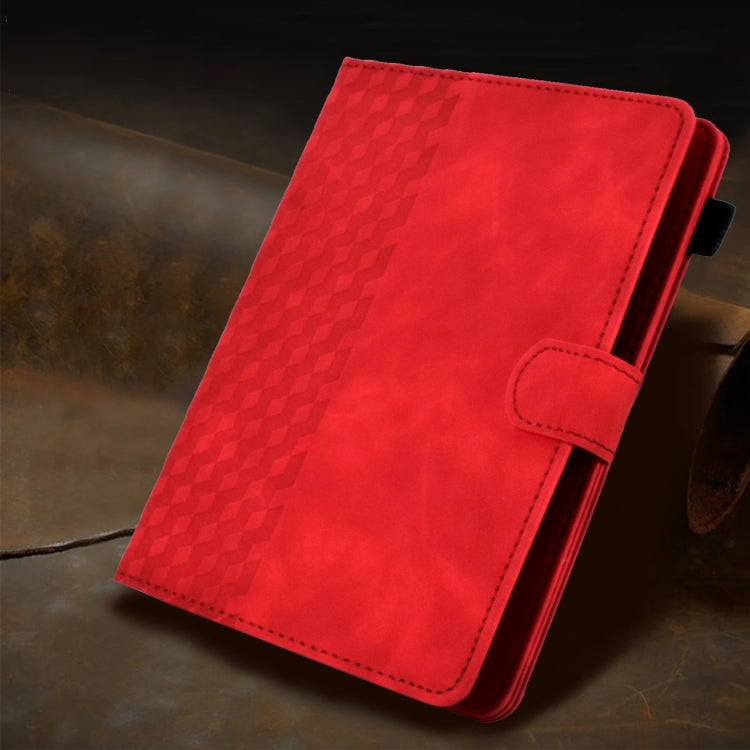 For 7.0 inch Universal Tablet Rhombus Embossed Leather Case(Red) - 7 inch by buy2fix | Online Shopping UK | buy2fix