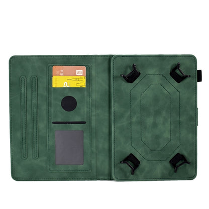 For 7.0 inch Universal Tablet Rhombus Embossed Leather Case(Green) - 7 inch by buy2fix | Online Shopping UK | buy2fix