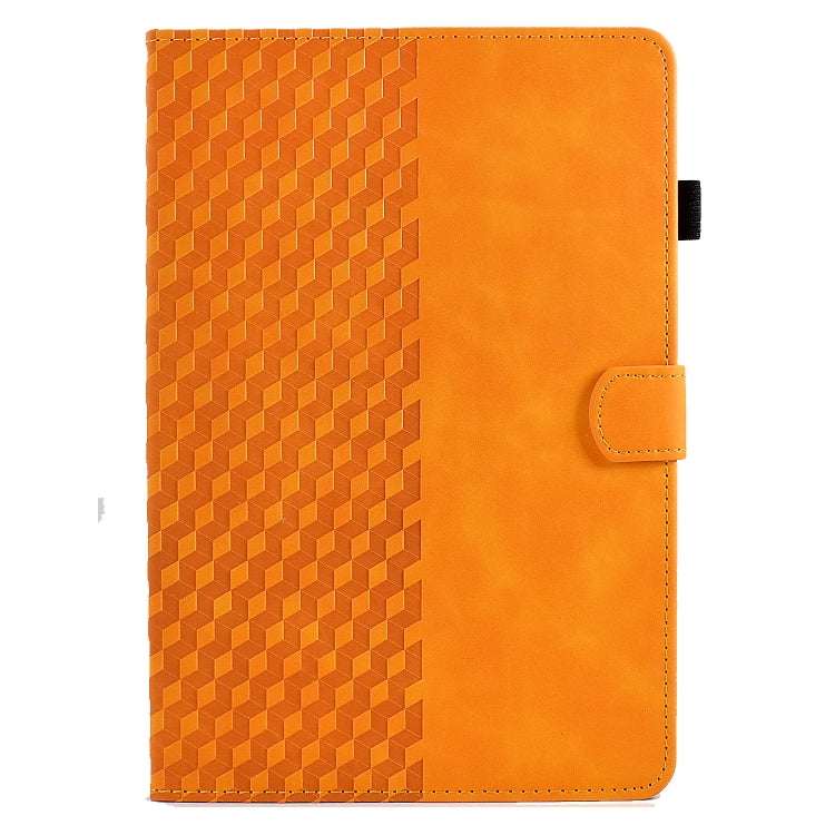 For 10.0 inch Universal Tablet Rhombus Embossed Leather Case(Khaki) - 10 - 11 inch by buy2fix | Online Shopping UK | buy2fix