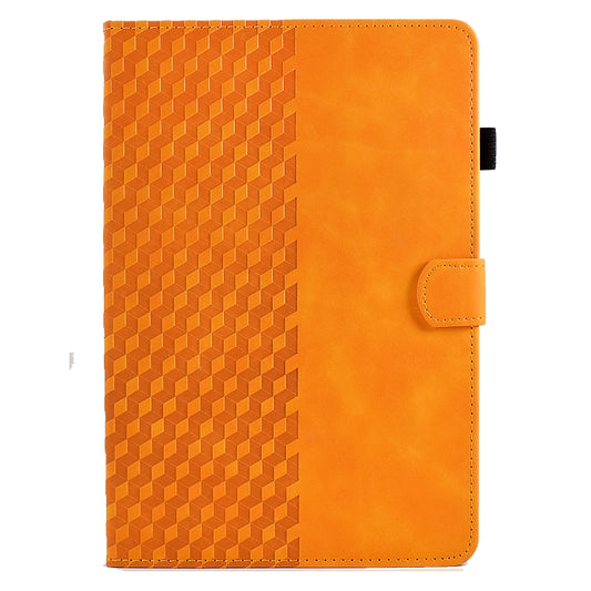 For 10.0 inch Universal Tablet Rhombus Embossed Leather Case(Khaki) - 10 - 11 inch by buy2fix | Online Shopping UK | buy2fix