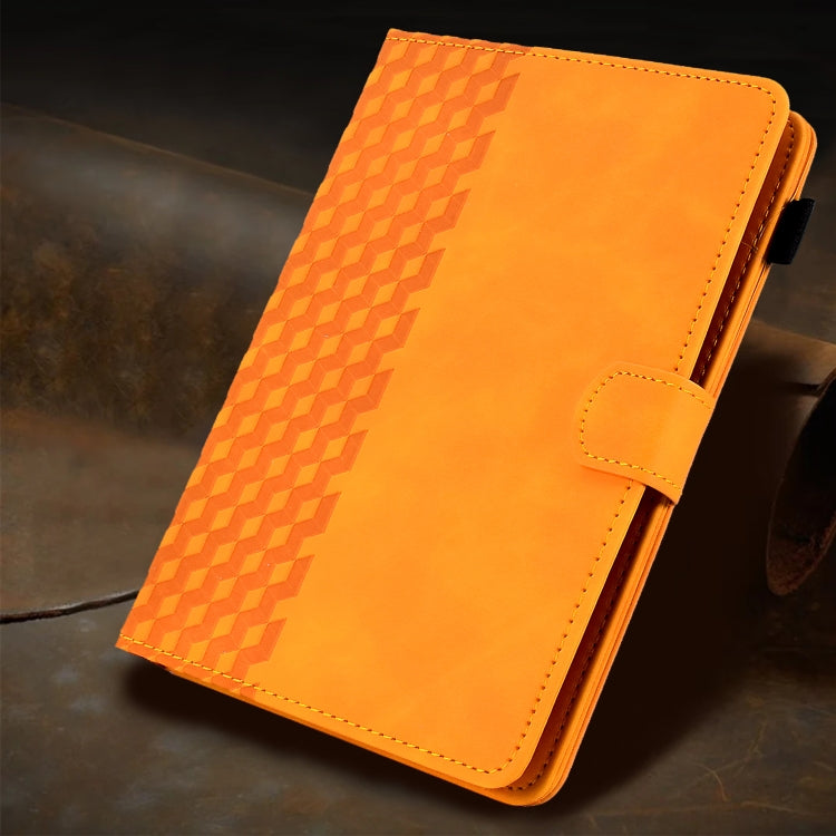 For 10.0 inch Universal Tablet Rhombus Embossed Leather Case(Khaki) - 10 - 11 inch by buy2fix | Online Shopping UK | buy2fix