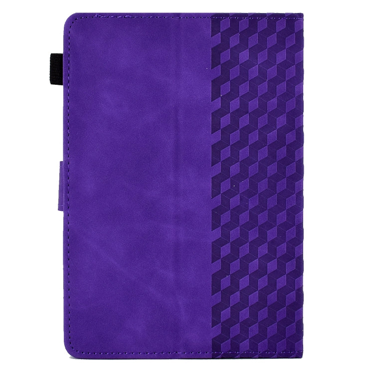 For 10.0 inch Universal Tablet Rhombus Embossed Leather Case(Purple) - 10 - 11 inch by buy2fix | Online Shopping UK | buy2fix