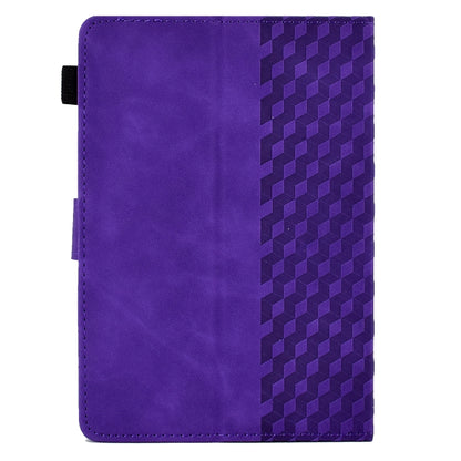For 10.0 inch Universal Tablet Rhombus Embossed Leather Case(Purple) - 10 - 11 inch by buy2fix | Online Shopping UK | buy2fix