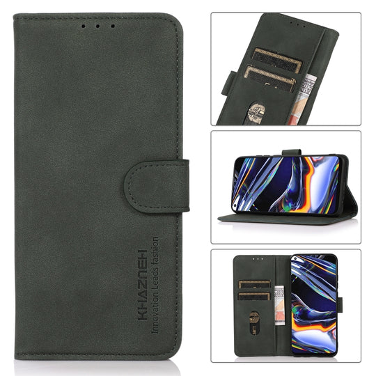 For Samsung Galaxy A24 4G KHAZNEH Matte Texture Leather Phone Case(Green)