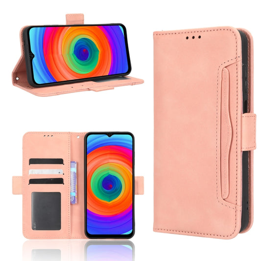 For Ulefone Note 14 Skin Feel Calf Texture Card Slots Leather Phone Case(Pink) by buy2fix